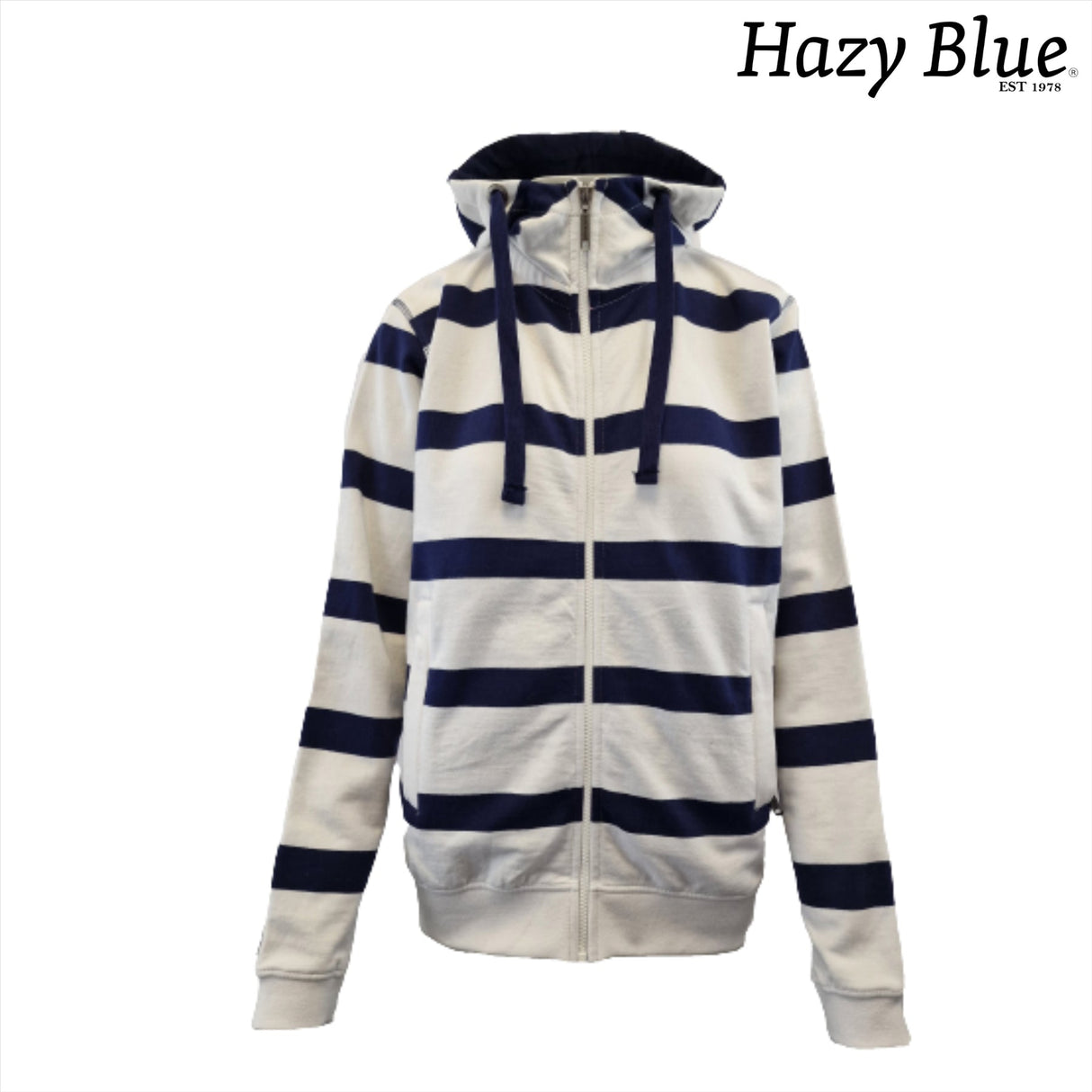 Hazy Blue Full Zip Hoodie Sweatshirts - Tessa - Just £29.99! Shop now at Warwickshire Clothing.