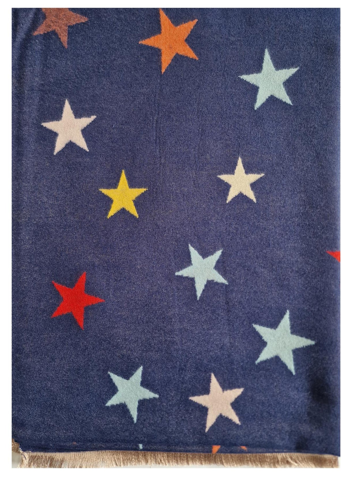 Hazy Blue Womens Pashmina Feel Scarf - Star - Just £13.99! Shop now at Warwickshire Clothing.