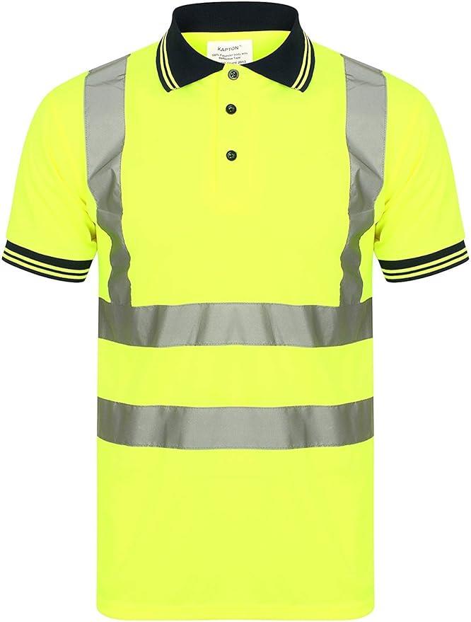 Hi Vis Visibility Polo T-Shirt Safety Reflective Tape PPE - Just $14.99! Shop now at Warwickshire Clothing. Free Dellivery.