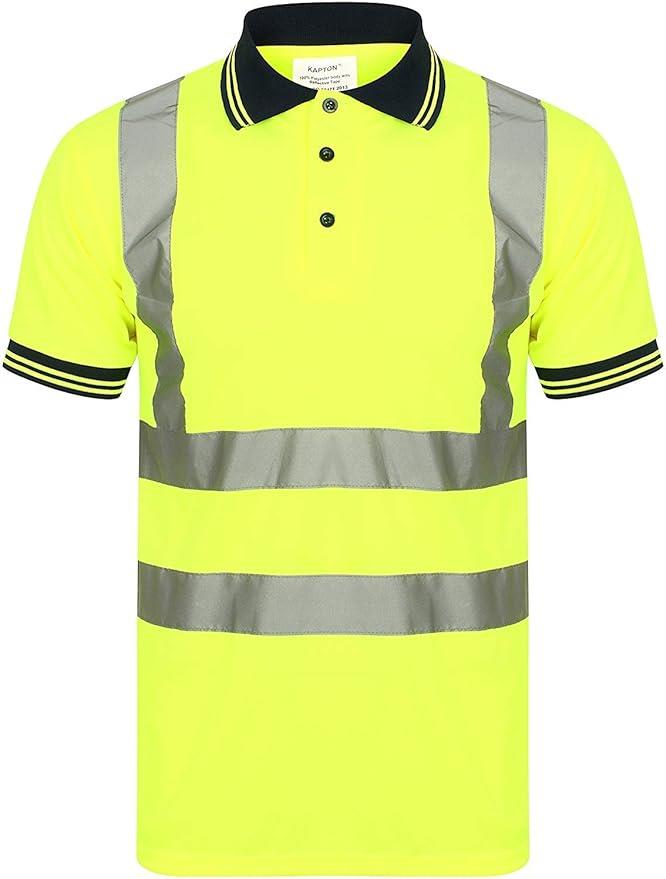 Hi Vis Visibility Polo T-Shirt Safety Reflective Tape PPE - Just £14.99! Shop now at Warwickshire Clothing.