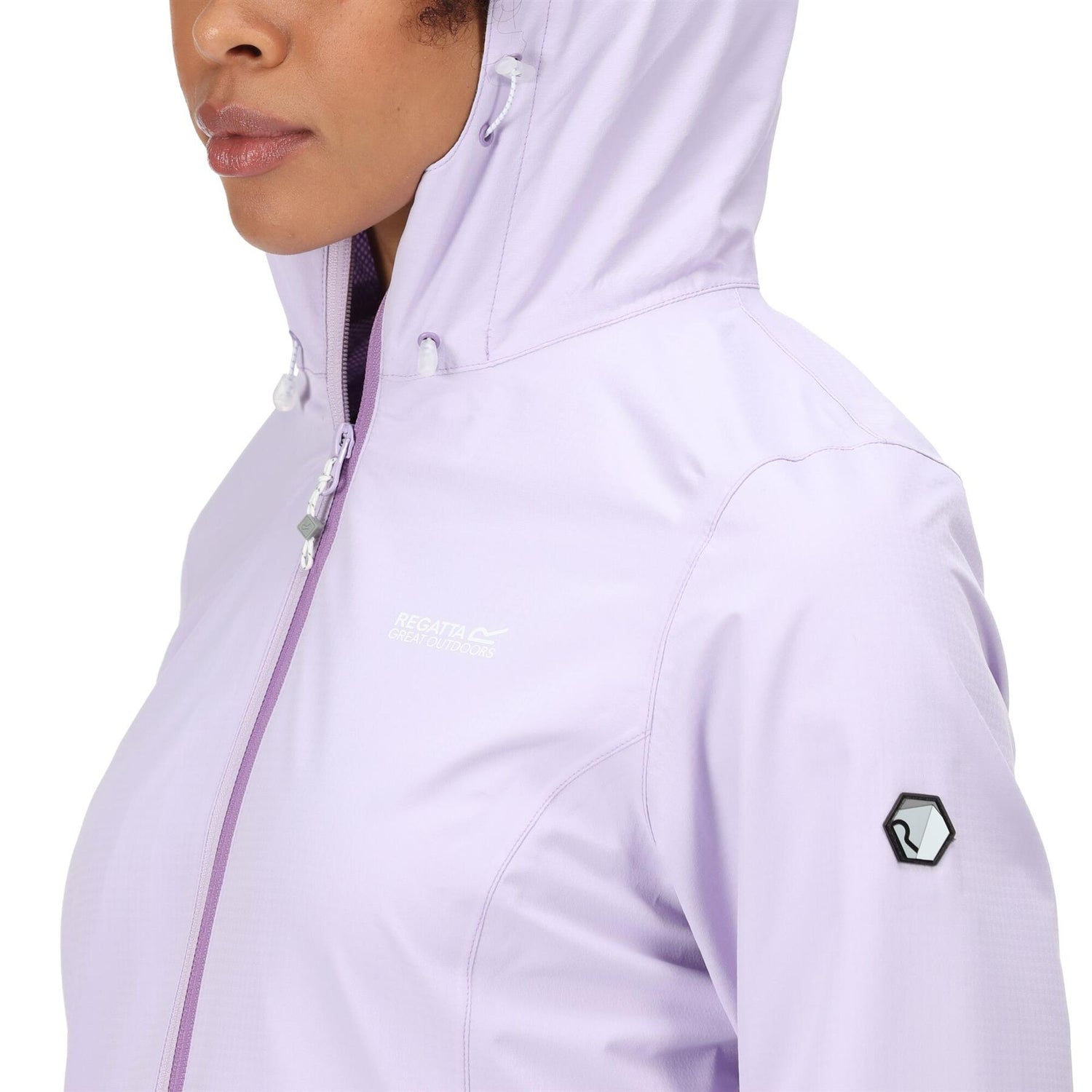 Regatta Womens Hamara III Lightweight Hooded Waterproof Jacket - Just £29.99! Shop now at Warwickshire Clothing.