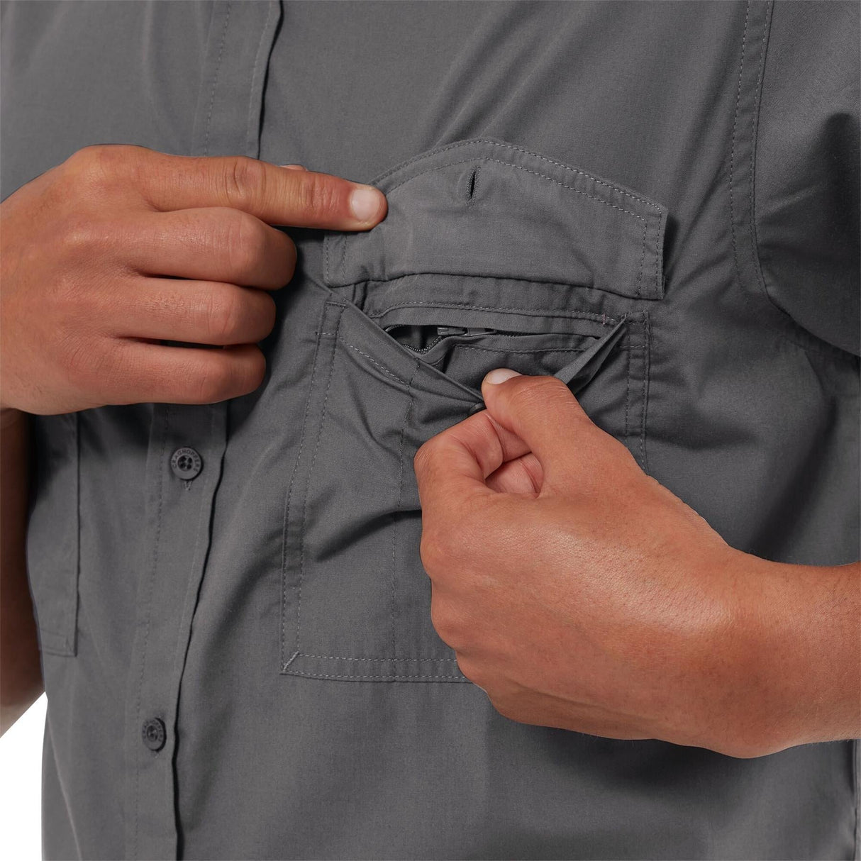 Craghoppers Mens Kiwi Short Sleeved Shirt Nosi Defense - Just £24.99! Shop now at Warwickshire Clothing.