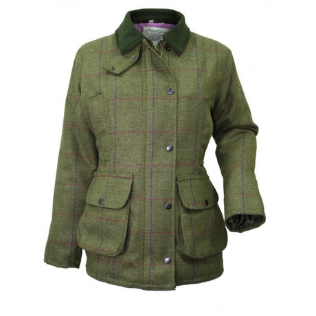 Wood Green Ladies Tweed Jacket Purple Check - Just £89.99! Shop now at Warwickshire Clothing.
