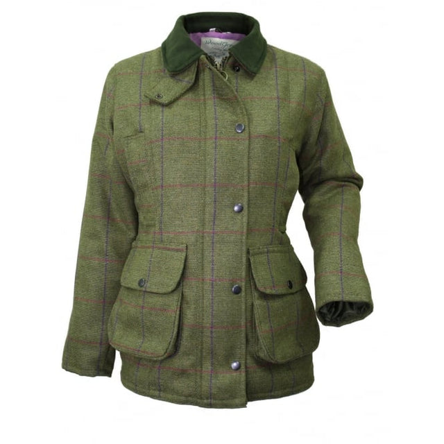 Wood Green Ladies Tweed Jacket Purple Check - Just £89.99! Shop now at Warwickshire Clothing.
