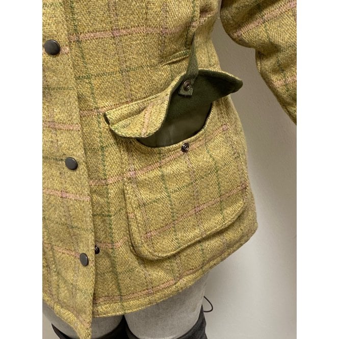 Wood Green Ladies Tweed Jacket Beige Check - Just £74.99! Shop now at Warwickshire Clothing.