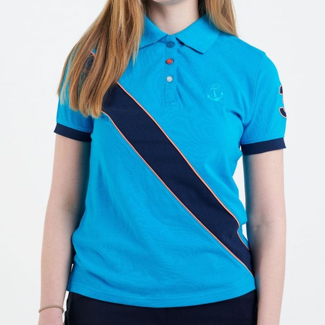 Hazy Blue Womens Short Sleeve Polo Shirt - Carly II - Just £14.99! Shop now at Warwickshire Clothing.