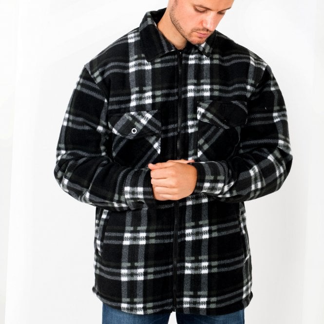 Hazy Blue Mens Baxter Sherpa Lumberjack Fleece Shirt - Just $19.99! Shop now at Warwickshire Clothing. Free Dellivery.