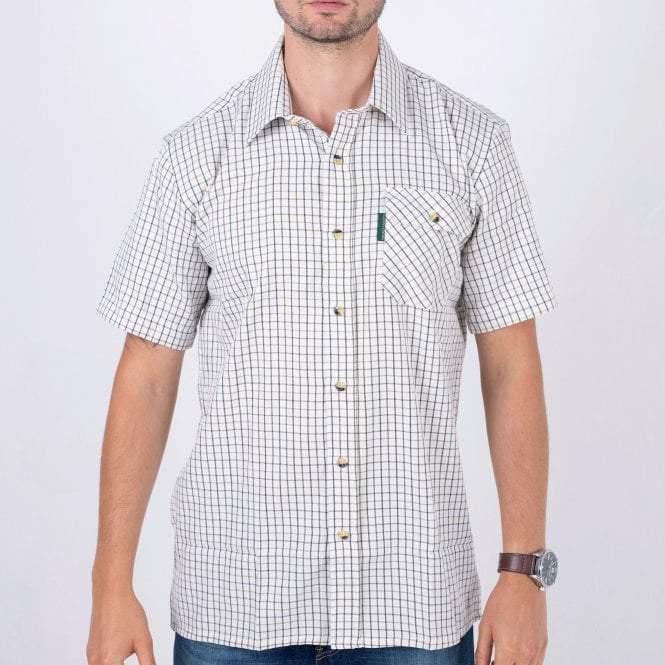 Country Classics Mens Short Sleeve Check Shirt - Tattersall - Just £16.99! Shop now at Warwickshire Clothing.