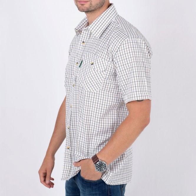 Country Classics Mens Short Sleeve Check Shirt - Tattersall - Just £16.99! Shop now at Warwickshire Clothing.