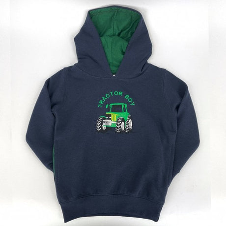 Hazy Blue Childrens Tractor Boy Hoodies - Just £12.99! Shop now at Warwickshire Clothing.