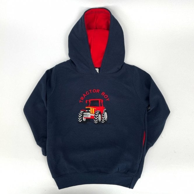 Hazy Blue Childrens Tractor Boy Hoodies - Just £12.99! Shop now at Warwickshire Clothing.