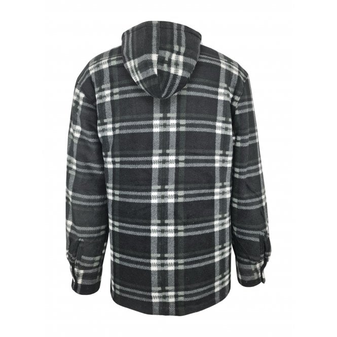 Hazy Blue Kids Sherpa Fleece Lined Checked Hooded Shirt - Robbo - Just £19.99! Shop now at Warwickshire Clothing.