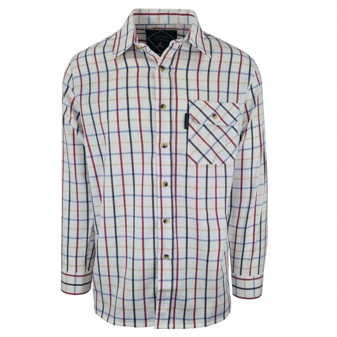 Country Classics Mens Long Sleeve Check Shirt - Redcar Red - Just £18.99! Shop now at Warwickshire Clothing.
