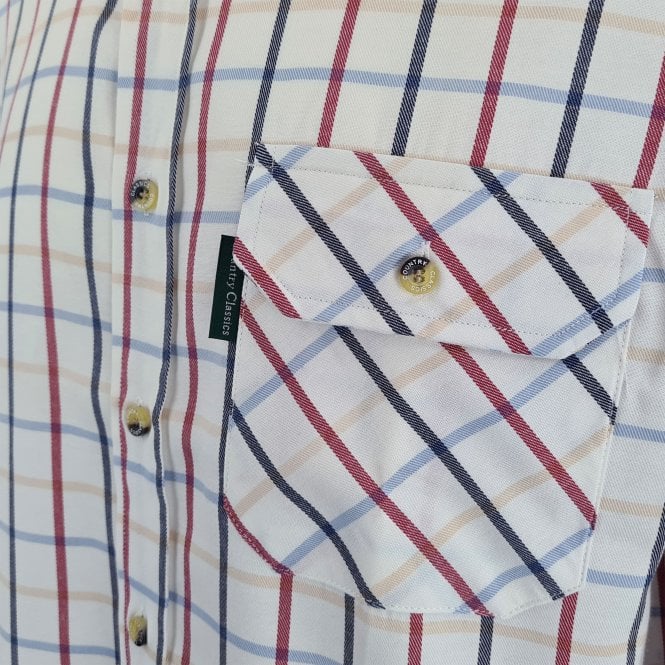 Country Classics Mens Long Sleeve Check Shirt - Redcar Red - Just £18.99! Shop now at Warwickshire Clothing.