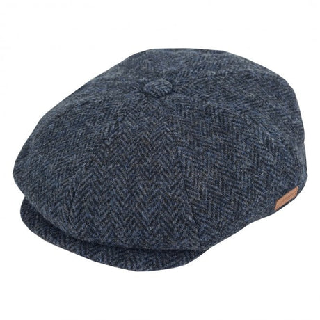 Majorwear Herringbone Newsboy Cap | Tweed Navy - Just £18.99! Shop now at Warwickshire Clothing.