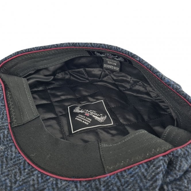 Majorwear Herringbone Newsboy Cap | Tweed Navy - Just £18.99! Shop now at Warwickshire Clothing.