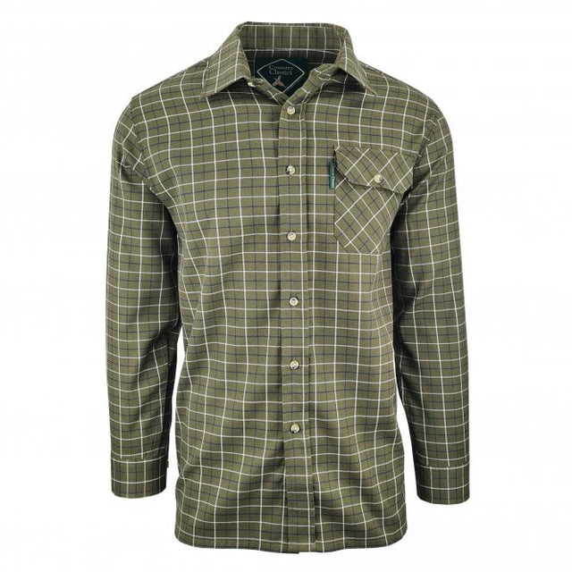 Country Classics Mens Long Sleeved Check Shirt - Woburn Green - Just £18.99! Shop now at Warwickshire Clothing.