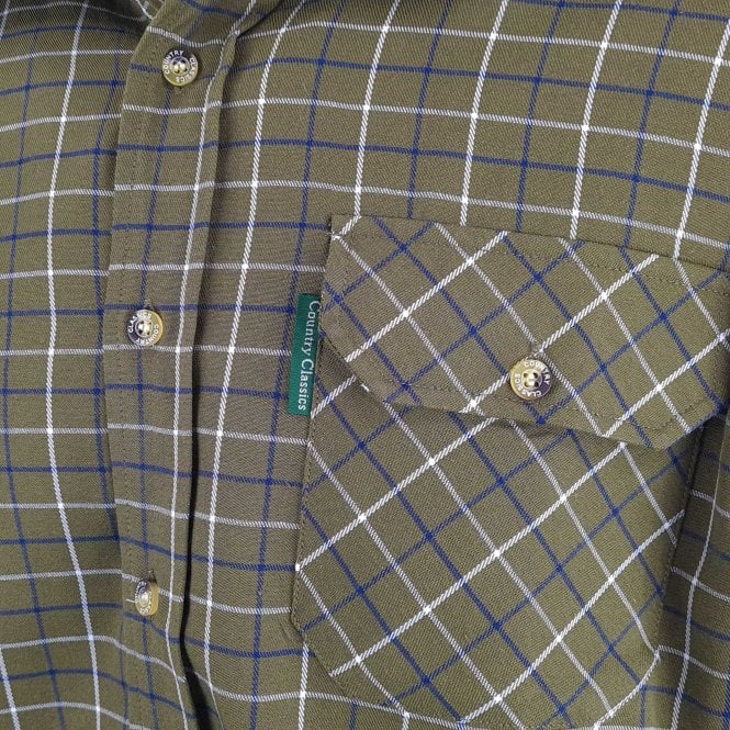 Country Classics Mens Long Sleeved Check Shirt - Woburn Green - Just £18.99! Shop now at Warwickshire Clothing.
