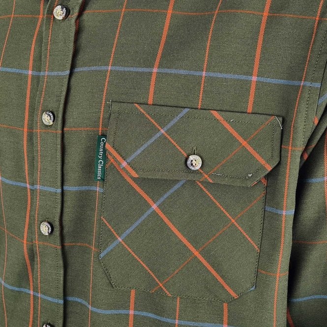 Country Classics Mens Long Sleeve Check Shirt - Chatsworth Green - Just £18.99! Shop now at Warwickshire Clothing.
