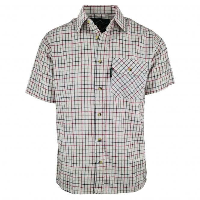 Country Classics Mens Short Sleeved Check Shirt - Beaver Red - Just £16.99! Shop now at Warwickshire Clothing.