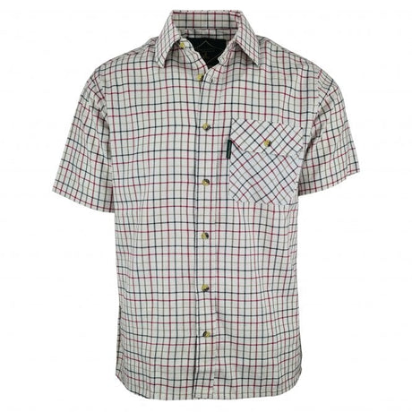 Country Classics Mens Short Sleeved Check Shirt - Beaver Red - Just £16.99! Shop now at Warwickshire Clothing.