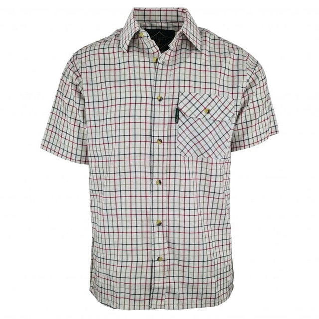 Country Classics Mens Short Sleeved Check Shirt - Beaver Red - Just £16.99! Shop now at Warwickshire Clothing.