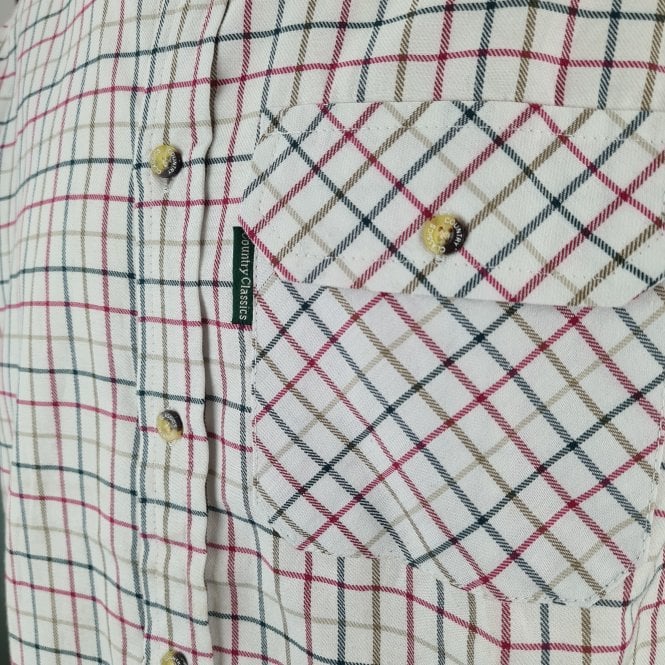 Country Classics Mens Short Sleeved Check Shirt - Beaver Red - Just £16.99! Shop now at Warwickshire Clothing.