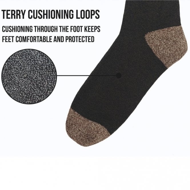 Bramble Mens Docks All Terrain Socks 3PK Khaki 6-11 - Just £11.99! Shop now at Warwickshire Clothing.