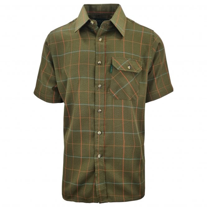 Country Classics Mens Short Sleeve Check Shirt - Chatsworth Green - Just £16.99! Shop now at Warwickshire Clothing.