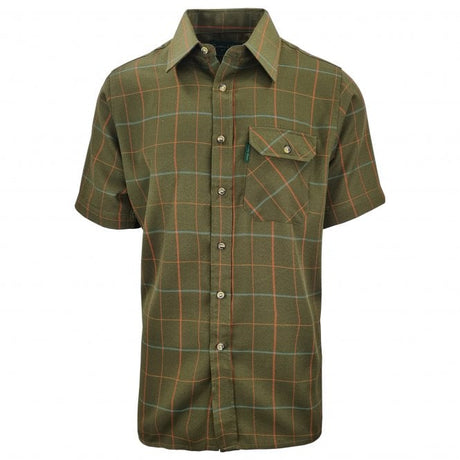 Country Classics Mens Short Sleeve Check Shirt - Chatsworth Green - Just £16.99! Shop now at Warwickshire Clothing.