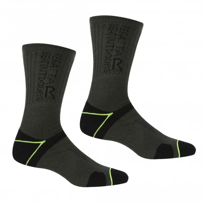Regatta Mens Blister Protect II Anti Bacterial Walking Socks RMH043 (2 PACK) - Just £12.49! Shop now at Warwickshire Clothing.