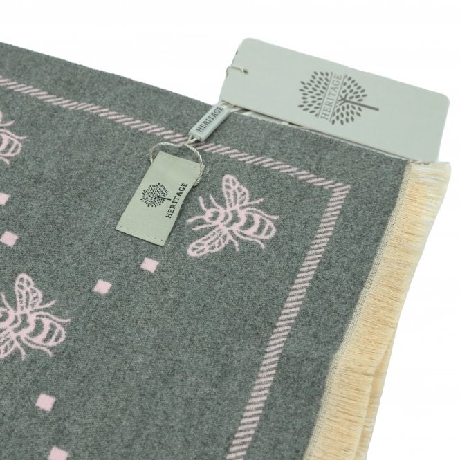 Heritage Warm Cashmere Pashmina Soft Feel Scarves - Bee with Dots - Just £13.99! Shop now at Warwickshire Clothing.