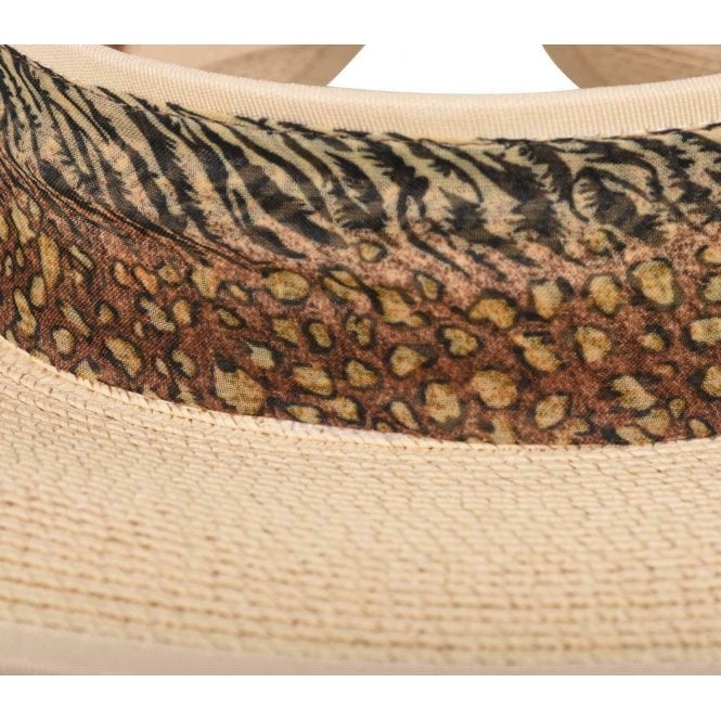 Hazy Blue Womens Straw Hat Sun Visor Travel Hat - Just £5.99! Shop now at Warwickshire Clothing.