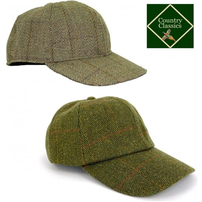 Country Classics Tweed Baseball Cap Derby Wool - Just £12.99! Shop now at Warwickshire Clothing.