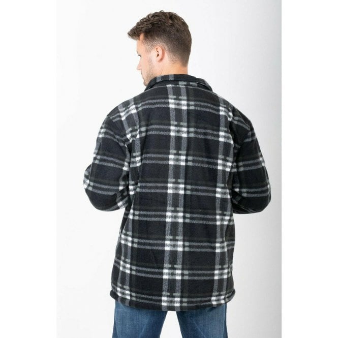 Hazy Blue Mens Baxter Sherpa Lumberjack Fleece Shirt - Just £22.99! Shop now at Warwickshire Clothing.