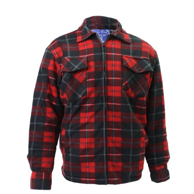Hazy Blue Mens Baxter Sherpa Lumberjack Fleece Shirt - Just £22.99! Shop now at Warwickshire Clothing.