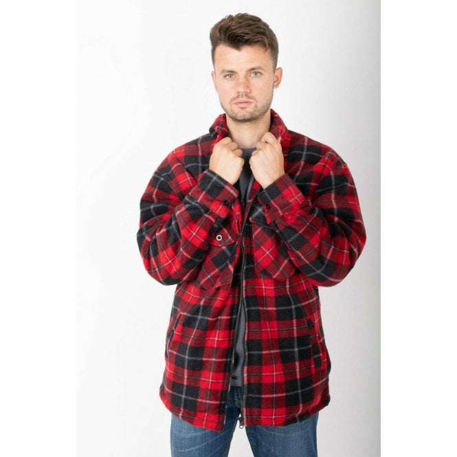 Hazy Blue Mens Baxter Sherpa Lumberjack Fleece Shirt - Just £22.99! Shop now at Warwickshire Clothing.