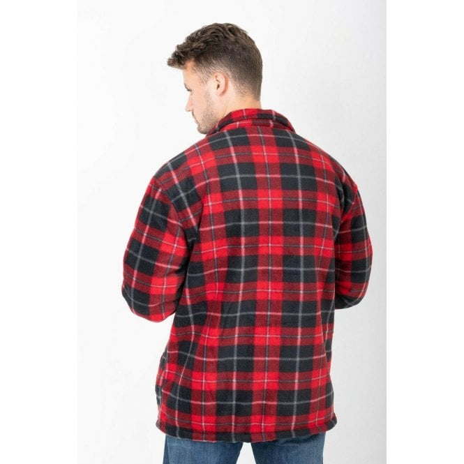 Hazy Blue Mens Baxter Sherpa Lumberjack Fleece Shirt - Just £22.99! Shop now at Warwickshire Clothing.