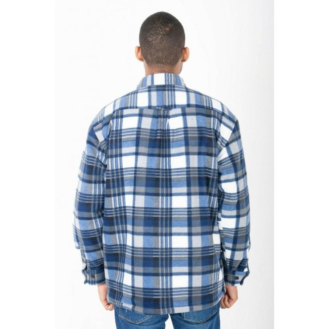 Hazy Blue Mens Baxter Sherpa Lumberjack Fleece Shirt - Just £22.99! Shop now at Warwickshire Clothing.
