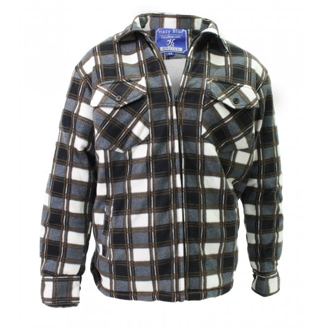 Hazy Blue Mens Baxter Sherpa Lumberjack Fleece Shirt - Just £22.99! Shop now at Warwickshire Clothing.