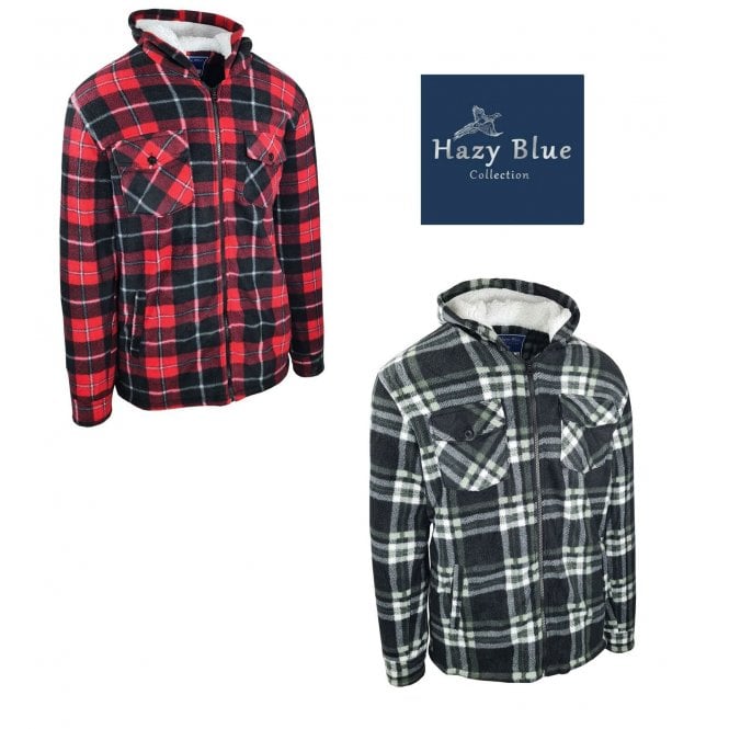 Hazy Blue Kids Sherpa Fleece Lined Checked Hooded Shirt - Just $18.99! Shop now at Warwickshire Clothing. Free Dellivery.