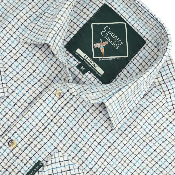 Country Classics Mens Short Sleeve Check Shirt - Epsom - Just £16.99! Shop now at Warwickshire Clothing.