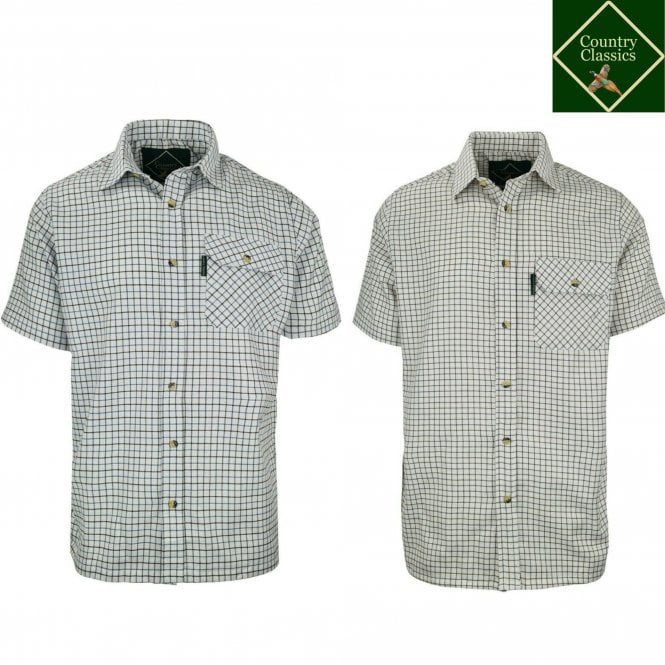 Country Classics Mens Short Sleeve Check Shirt - Tattersall - Just £16.99! Shop now at Warwickshire Clothing.