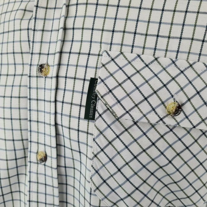Country Classics Mens Short Sleeve Check Shirt - Tattersall - Just £16.99! Shop now at Warwickshire Clothing.