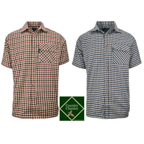 Country Classics Mens Short Sleeve Check Shirt - Highclere - Just $16.99! Shop now at Warwickshire Clothing. Free Dellivery.