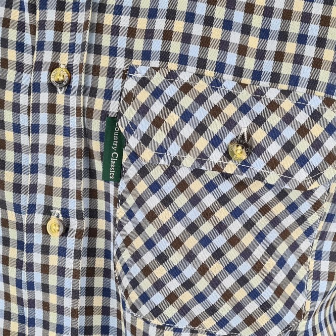 Country Classics Mens Short Sleeve Check Shirt - Highclere - Just £16.99! Shop now at Warwickshire Clothing.