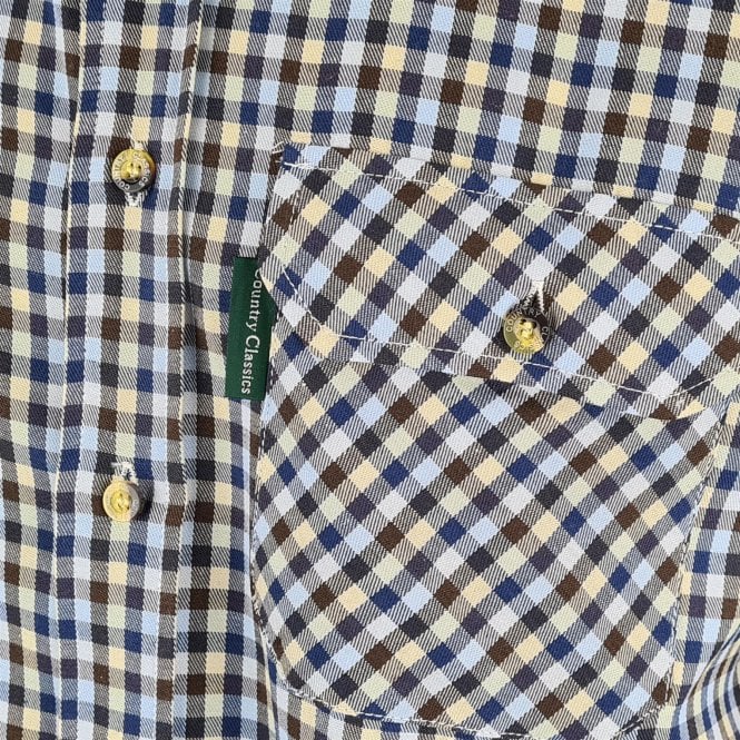 Country Classics Mens Short Sleeve Check Shirt - Highclere - Just $16.99! Shop now at Warwickshire Clothing. Free Dellivery.