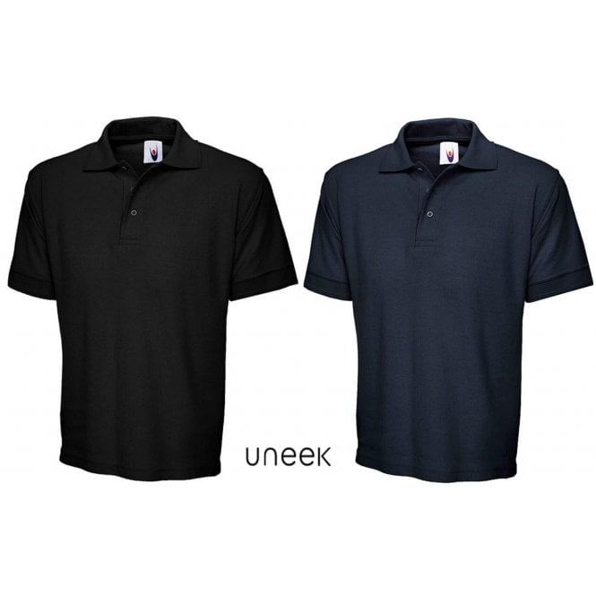 Uneek Mens Plain Active Polo Shirt - Just £8.99! Shop now at Warwickshire Clothing.