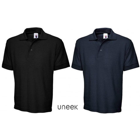 Uneek Mens Plain Active Polo Shirt - Just £8.99! Shop now at Warwickshire Clothing.