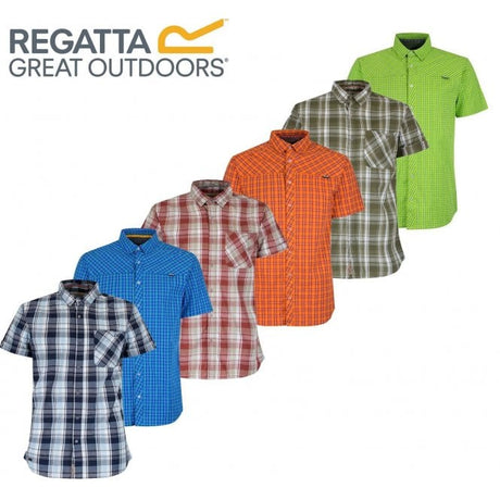 Regatta Honshu II Mens Short Sleeve Shirt - Just $9.99! Shop now at Warwickshire Clothing. Free Dellivery.